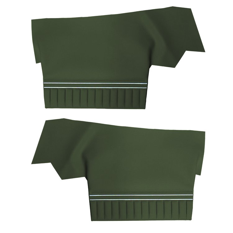 DO70GH00056465G 72 CHEVELLE/MALIBU CONVERTIBLE REAR PANELS - GREEN