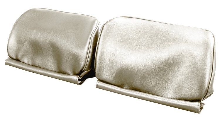 HC66GA00014220G 66 GM A-BODY BENCH SEAT HEADREST COVERS - FROST WHITE
