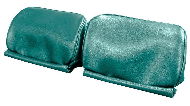 HC66GA00N14424G 67 GM A-BODY NON-ORIGINAL BKT HEADREST COVERS - LT MT AQUA