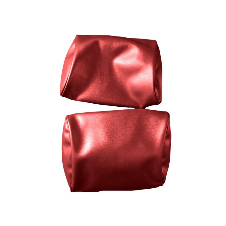 HC69GA00N14511G 69 GM A-BODY BENCH SEAT HEADREST COVERS RED