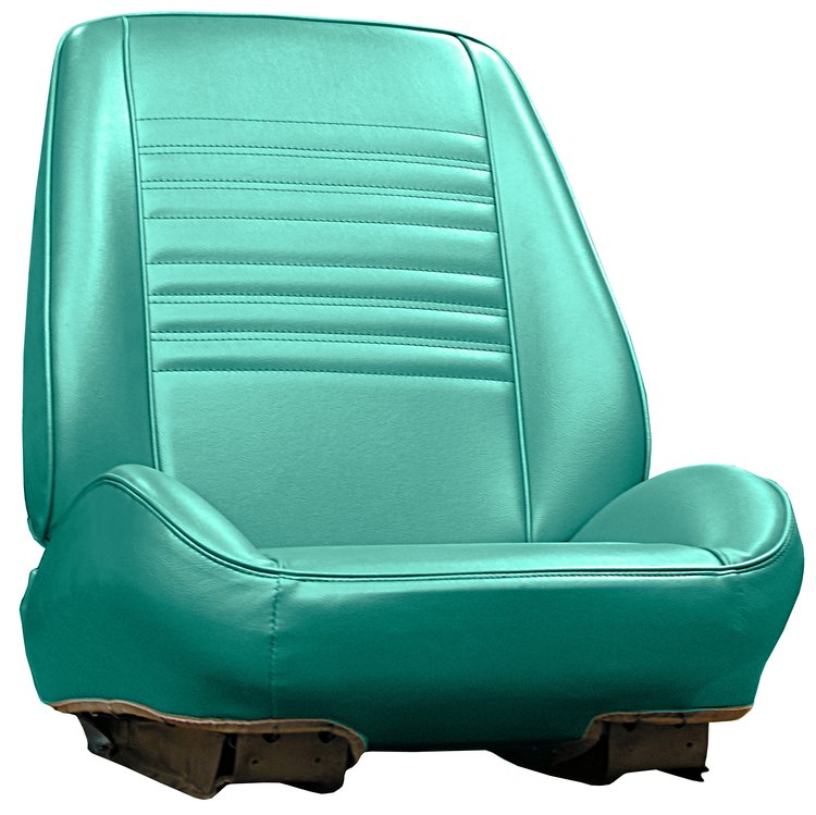 RS67GHE0010424G 67 CHEVELLE/MALIBU/EL CAMINO RALLYE BUCKET SEATS - MET TURQ