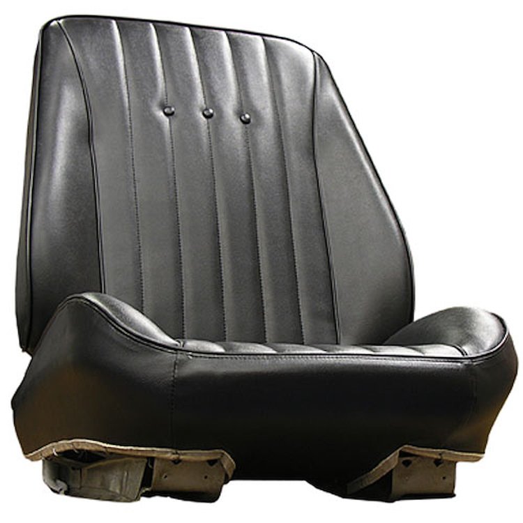 RS68GHE0010100G 68 CHEVELLE/MALIBU/EL CAMINO RALLYE BUCKET SEATS - BLACK