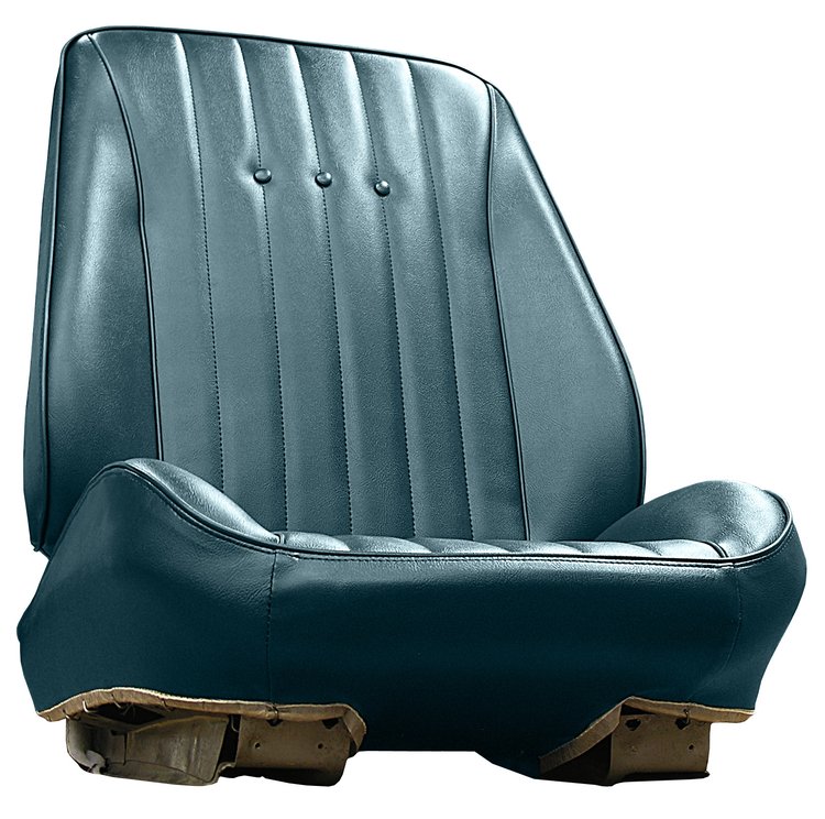 RS68GHE0010331G 68 CHEVELLE/MALIBU/EL CAMINO RALLYE BUCKET SEATS - MET BLUE