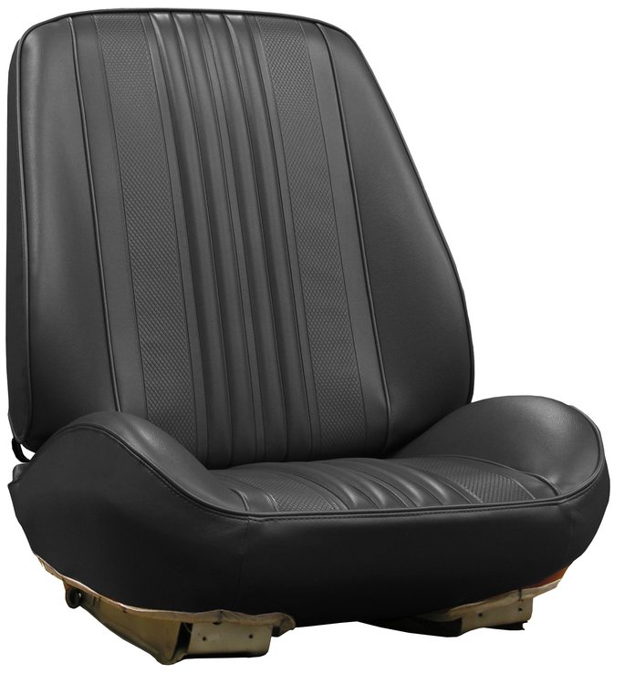 RS70GHE0010100G 70 CHEVELLE/MALIBU/EL CAMINO RALLYE BUCKET SEATS - BLACK