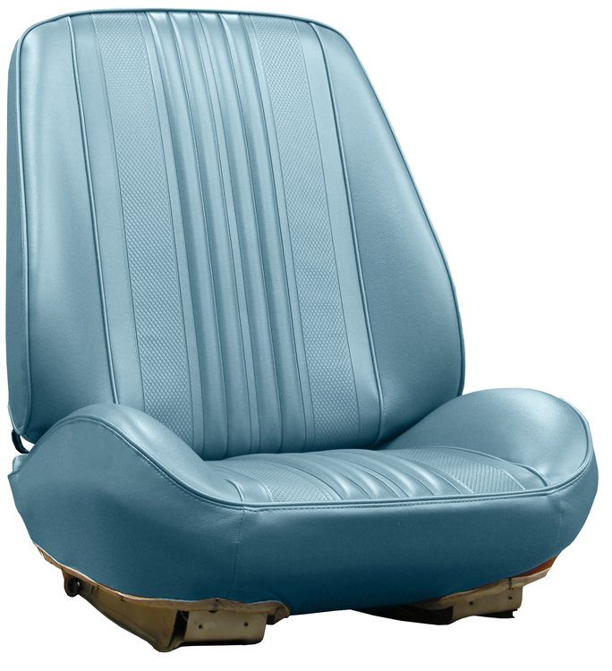 RS70GHE0010310G 70 CHEVELLE/MALIBU/EL CAMINO RALLYE BKT SEATS - LT MET BLUE