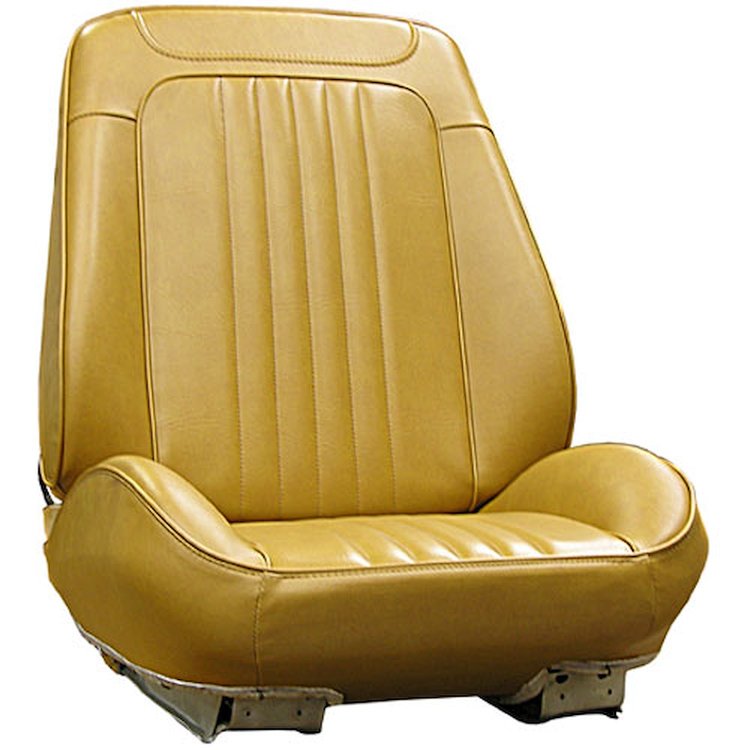 RS71GHE0010690G 71 CHEVELLE/EL CAMINO RALLYE BUCKET SEATS - SADDLE