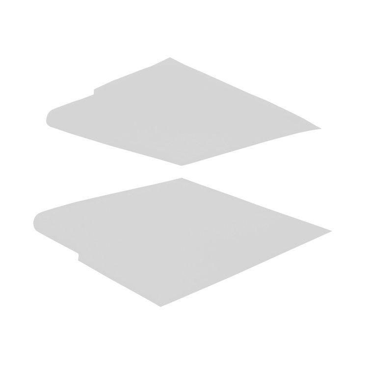 SB64GH02B 64/65 CHEVELLE 300 SAIL PANEL- BASKETWEAVE WHITE