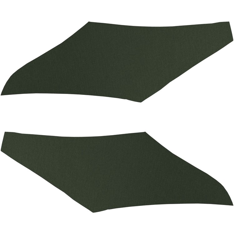 SB68GH13R 68/69 CHEVELLE/MALIBU SAIL PANELS - RIBBED DARK GREEN