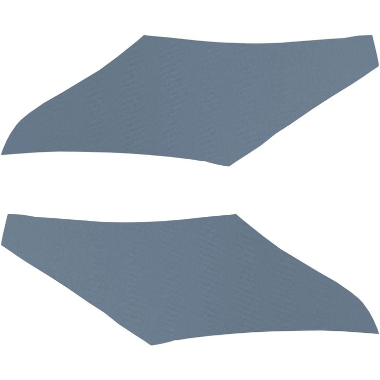 SB68GH18R 68/69 CHEVELLE/MALIBU SAIL PANELS - RIBBED LT BLUE