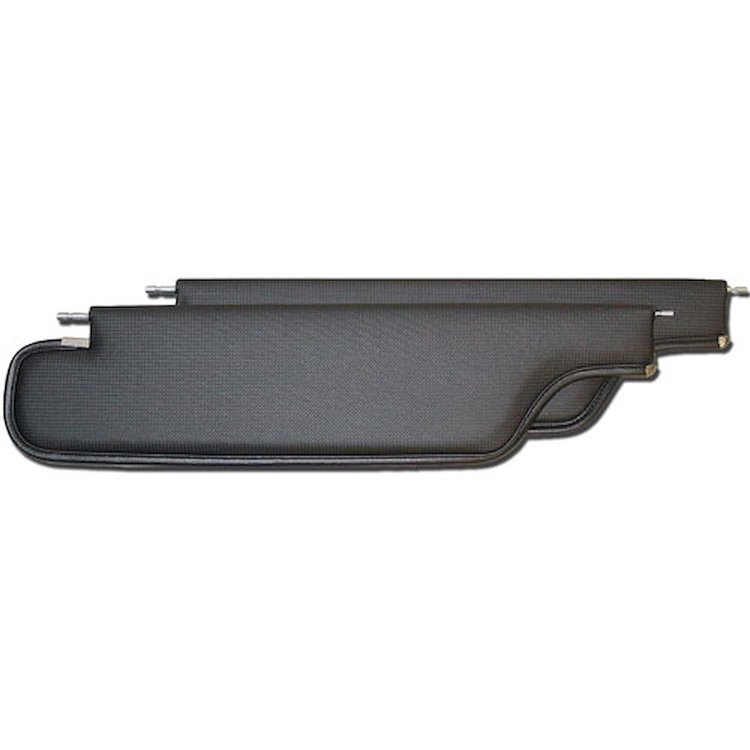 SV68GHE01R-PA 68 CHEVELLE/EL CAMINO HTP VISORS 2-PIN - RIBBED BLACK