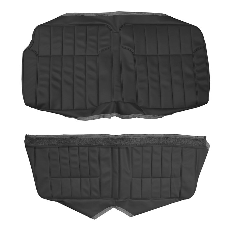 AA68GFD0045100G 69 FIREBIRD/TRANS AM FLD-DWN REAR DELUXE EARLY - BLACK