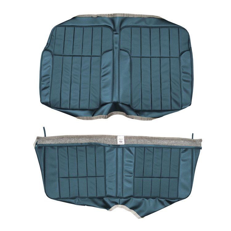 AA68GFD0045331G 68 FIREBIRD FLD-DWN HTP REAR DELUXE EARLY - TEAL BLUE