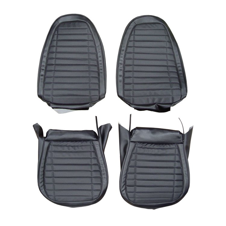 AA71GFD0010100G 71 FIREBIRD/TRANS AM FRONT BUCKETS DELUXE - BLACK