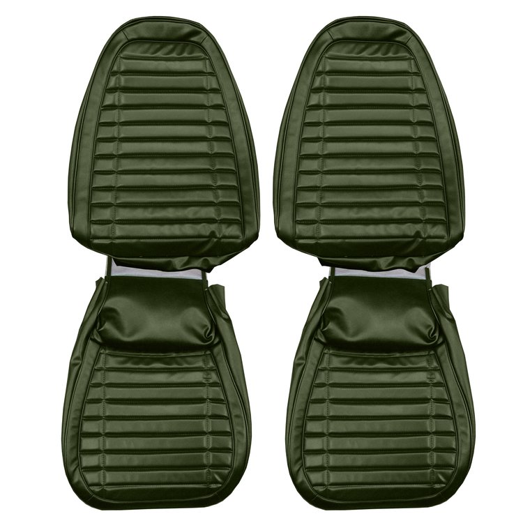 AA72GFD0010465G 72 FIREBIRD/TRANS AM FRONT BUCKETS DELUXE - GREEN