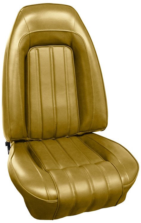 AA76GFD0010684G 76 FIREBIRD/TRANS AM FRONT BUCKETS DELUXE - BUCKSKIN