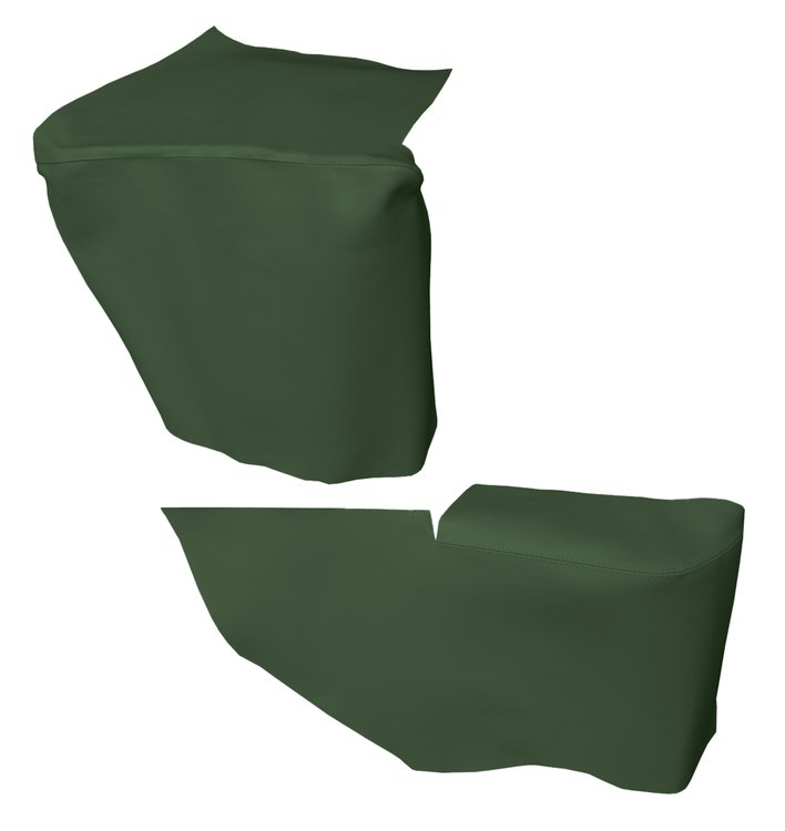 AW67GCF0056469G 69 GM F-BODY CONVERTIBLE WELL/ ARMREST COVERS - DK MET GREEN