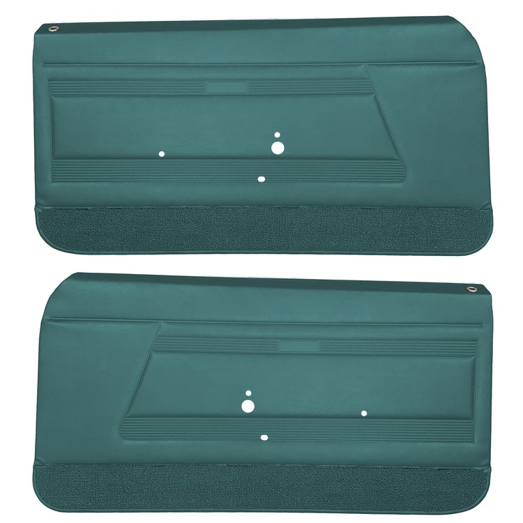 DO68GFS0010429G-PA 68 FIREBIRD HTP/CNV PRE-ASMBLD DOOR PANELS STD - MET TURQ