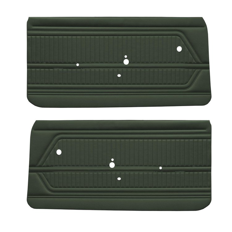DO69GFS0010469G 69 FIREBIRD HTP/CNV FRONT DOOR PANELS STANDARD - DK MT GREEN