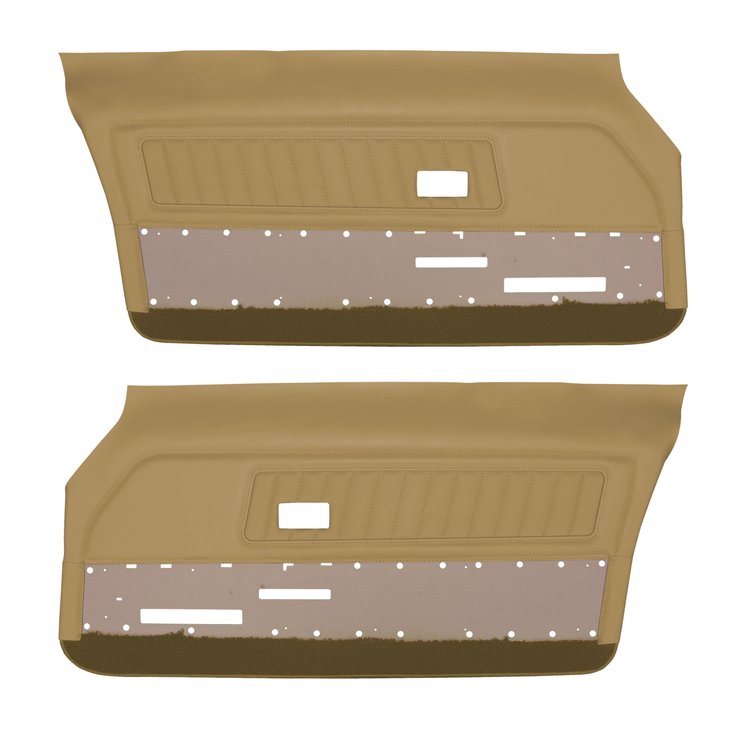 DO70GFD0010683G 70 FIREBIRD/TRANS AM FRONT DOOR PANELS DELUXE - SADDLE