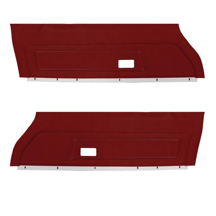 DO73GFD0010535G 73 & 75 FIREBIRD/TRANS AM FRT DOOR PANELS DELUXE - RED