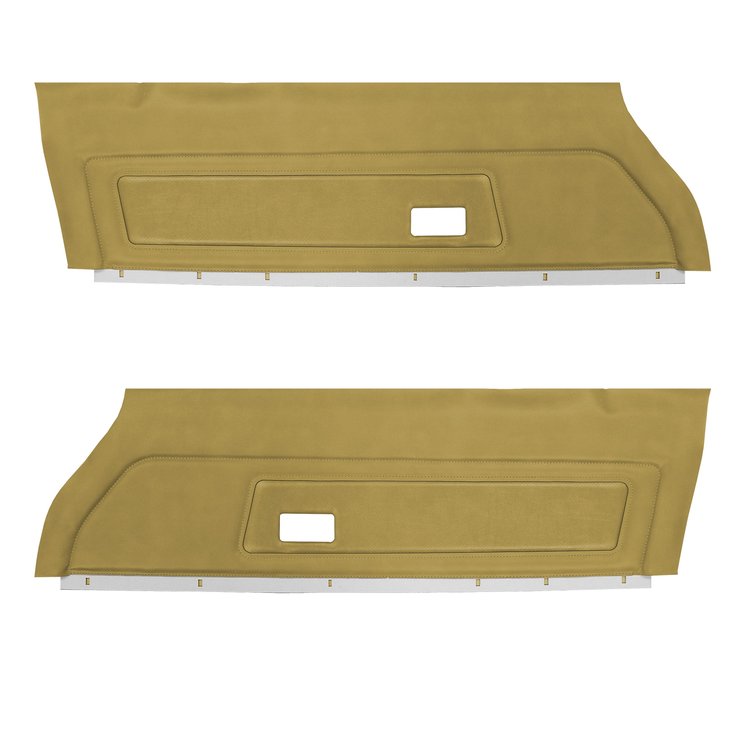 DO73GFD0010687G 74 FIREBIRD/TRANS AM FRONT DOOR PANELS DELUXE - SADDLE