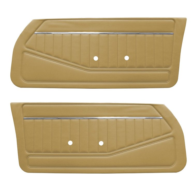 DO78GFS0010671G 81 FIREBIRD/TRANS AM FRONT DOOR PANELS STD - CAMEL TAN