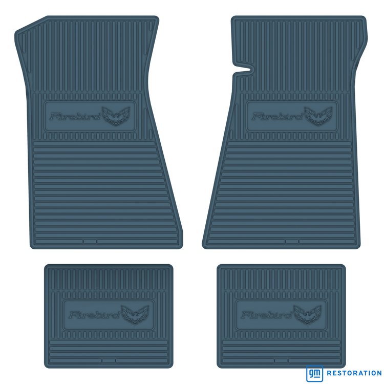 FMFB0003003011 75/81 FIREBIRD VINYL FLOORMATS MEDIUM BLUE