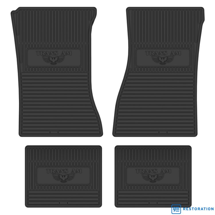 FMTA0002002001 70/72 TRANS-AM VINYL FLOORMATS BLACK
