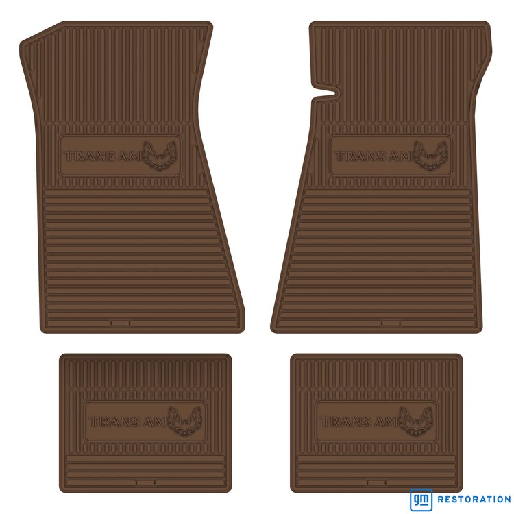 FMTA0003003129 75/78 TRANS-AM VINYL FLOORMATS DARK SADDLE