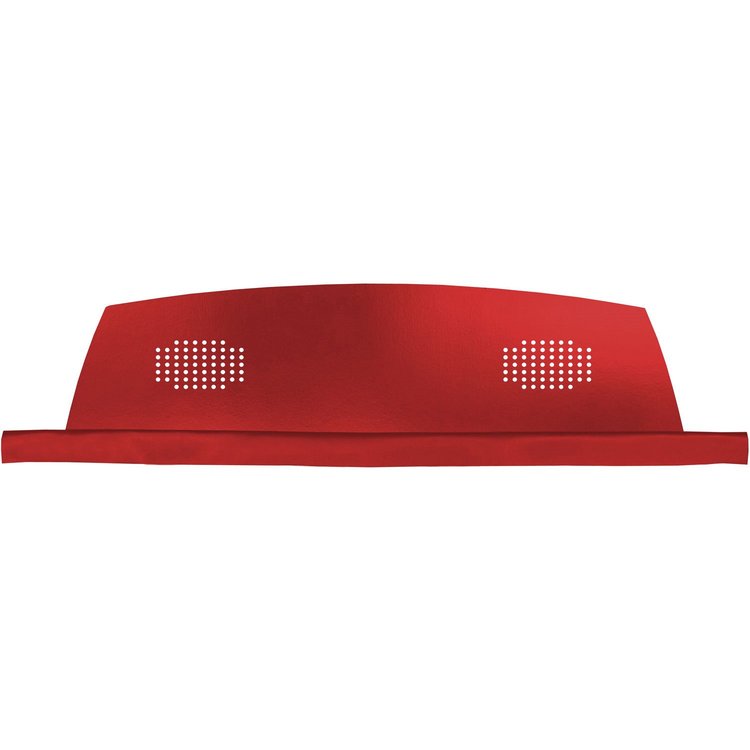 PT67GF513G 69 FIREBIRD PACKAGE TRAY W/ SPEAKER CUTS/MESH - RED