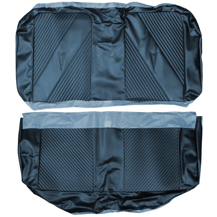 AA65GG00040343G 65 GTO/LEMANS HARDTOP REAR BENCH - DARK METALLIC BLUE