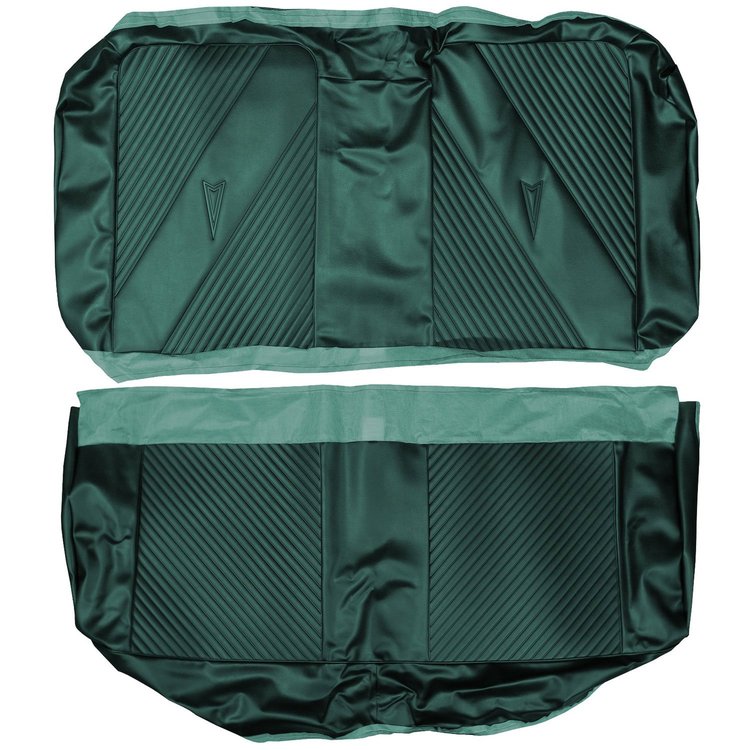 AA65GG00040448G 65 GTO/LEMANS HARDTOP REAR BENCH - DARK MET. TURQUOISE