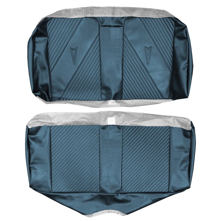 AA65GG00050343G 65 GTO/LEMANS CONVERTIBLE REAR BENCH - DARK METALLIC BLUE