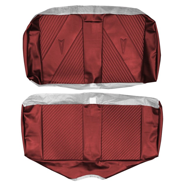 AA65GG00050520G 65 GTO/LEMANS CONVERTIBLE REAR BENCH - METALLIC RED