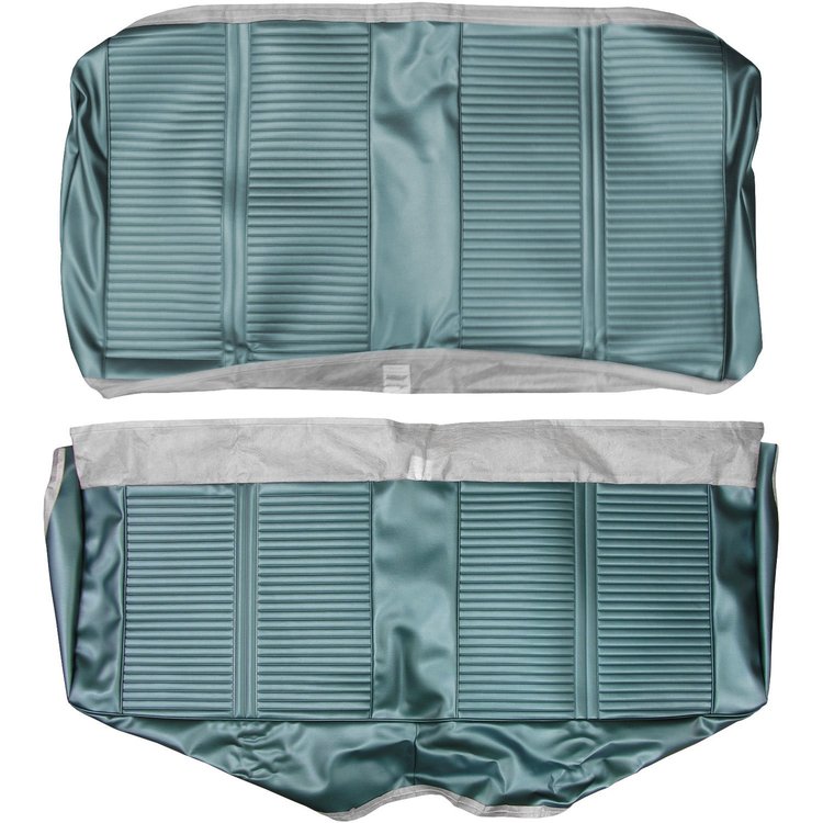 AA66GG00040421G 66 GTO/LEMANS HARDTOP REAR BENCH - DARK METALLIC AQUA