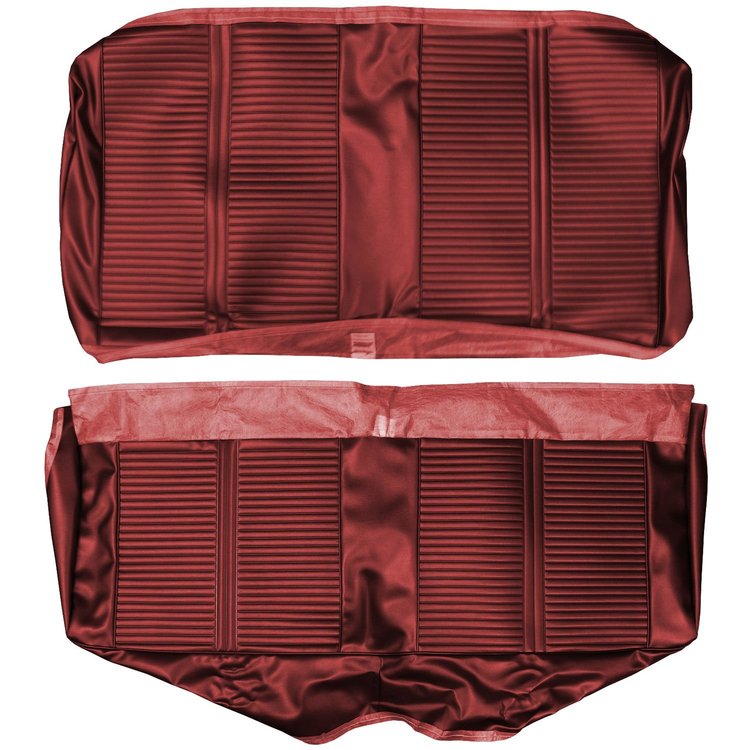 AA66GG00040520G 66 GTO/LEMANS HARDTOP REAR BENCH - METALLIC RED