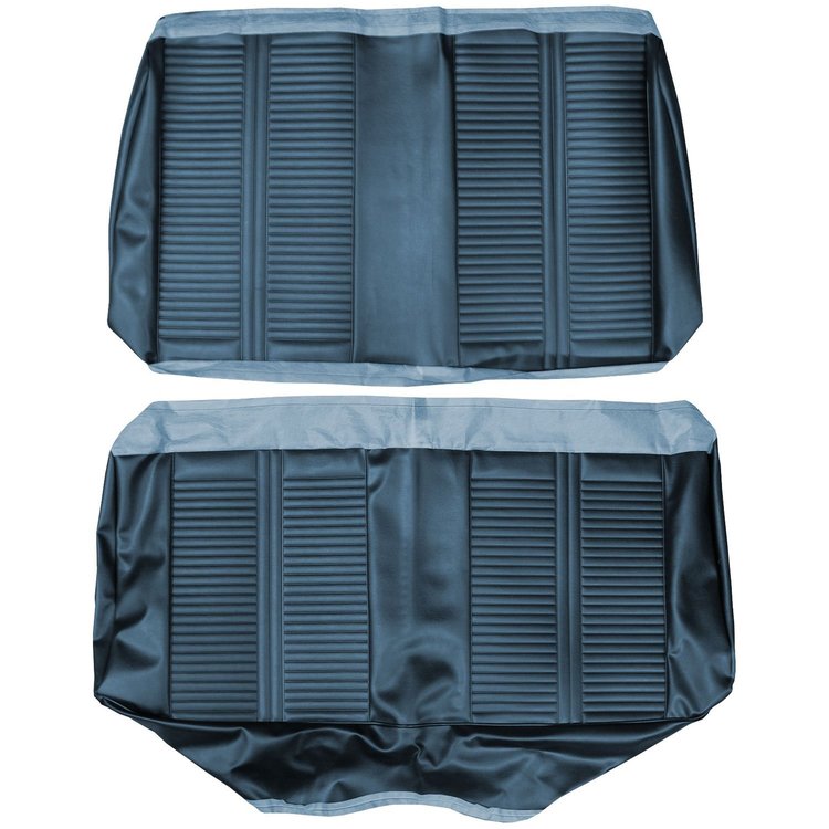 AA66GG00050343G 66 GTO/LEMANS CONVERTIBLE REAR BENCH - METALLIC BLUE