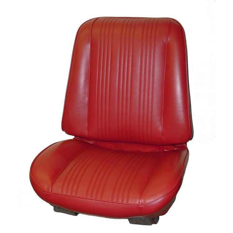 AA67GG00010501G 67 GTO/LEMANS BUCKET SEAT COVER - RED
