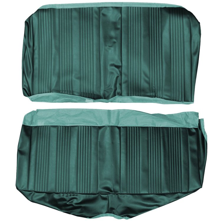 AA67GG00048448G 67 GTO/LEMANS HARDTOP REAR BENCH - DARK MET. TURQUOISE