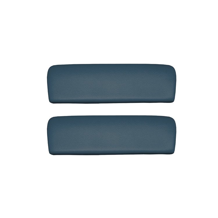 AP65GA-RR343G 65/67 GM A-BODY REAR ARMREST PADS - METALLIC BLUE MADRID