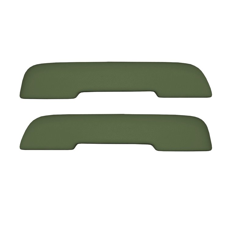AP68GA-FRT415G 68/72 GM A-BODY FRONT ARMREST PADS - JADE GREEN MADRID