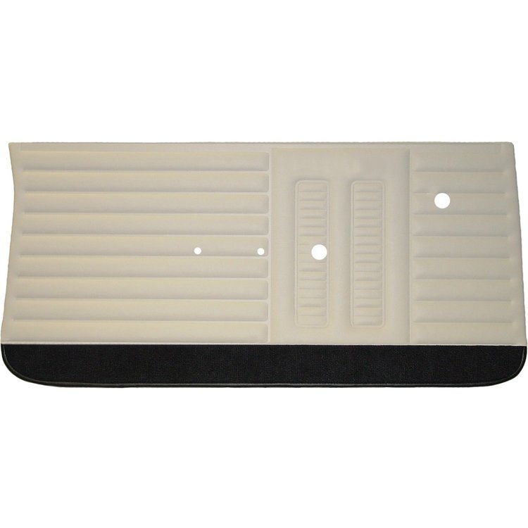 DO64GG0001020601 64 GTO/LEMANS DOOR PANELS - WHITE W/ BLACK CARPET