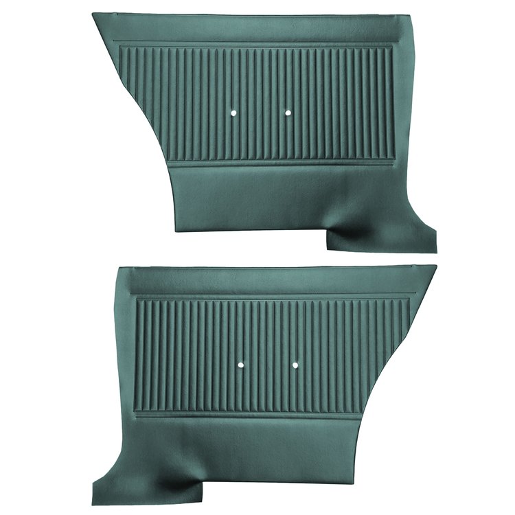 DO66GG00040421G 66 GTO/LEMANS HARDTOP REAR PANELS - DARK METALLIC AQUA