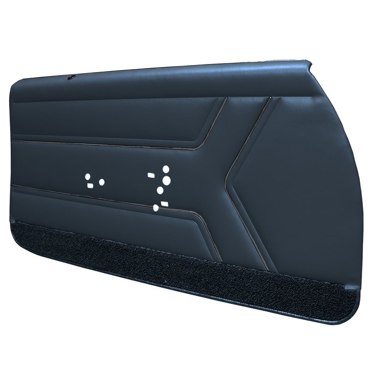 DO69GG00012369G-PA 69 GTO/LEMANS FRONT DOOR ASSEMBLY - METALLIC BLUE