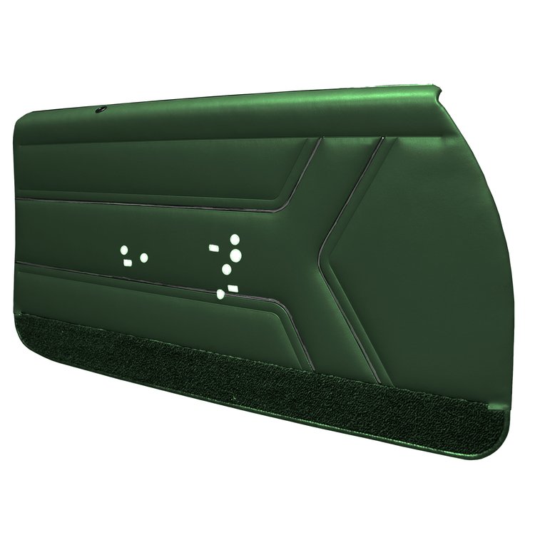 DO69GG00012469G-PA 69 GTO/LEMANS FRONT DOOR ASSEMBLY - METALLIC GREEN