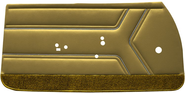 DO69GG00012635G 69 GTO/LEMANS FRONT DOOR PANELS - GOLD