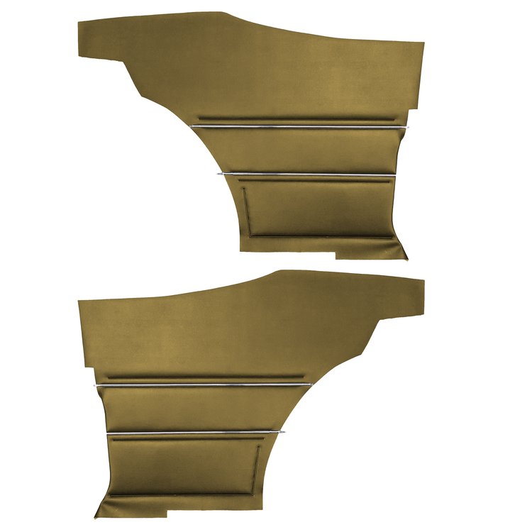 DO69GG00046635G 69 GTO/LEMANS HARDTOP CPE REAR PANELS - GOLD