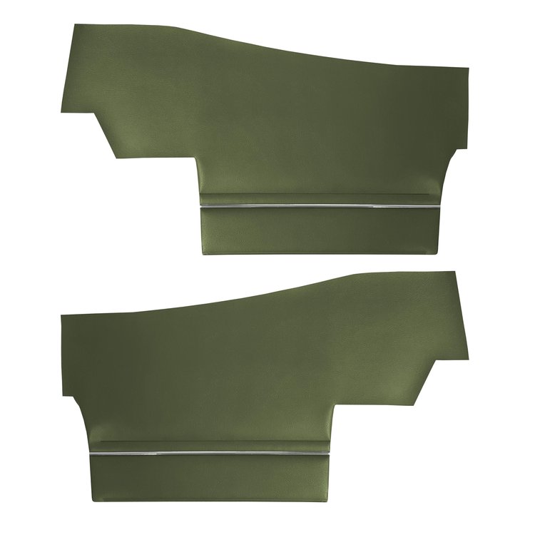 DO69GG00056469G 69 GTO/LEMANS CONVERTIBLE REAR PANELS - METALLIC GREEN