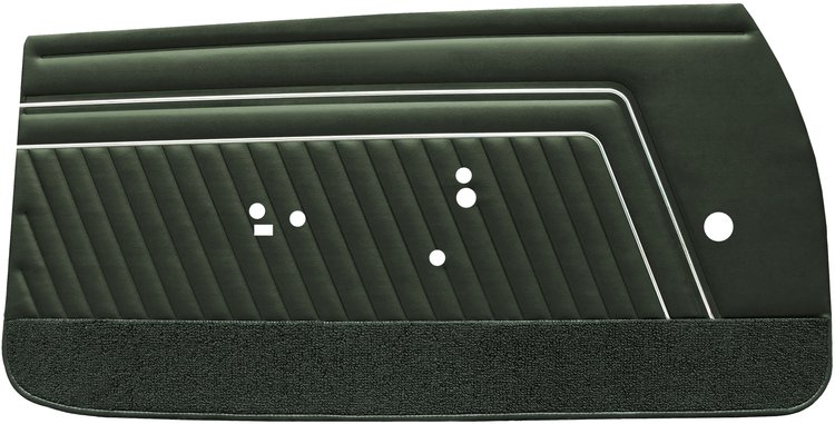 DO70GG00012460G 70 GTO/LEMANS FRONT DOOR PANELS - METALLIC GREEN
