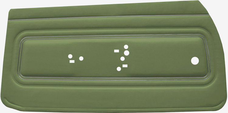 DO71GG00012415G 71 GTO/LEMANS FRONT DOOR PANELS - JADE GREEN